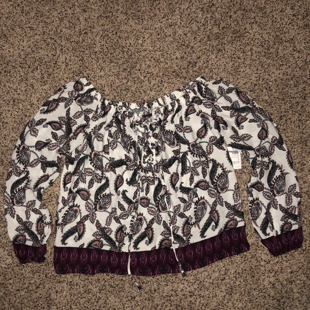 Off the shoulder shirt